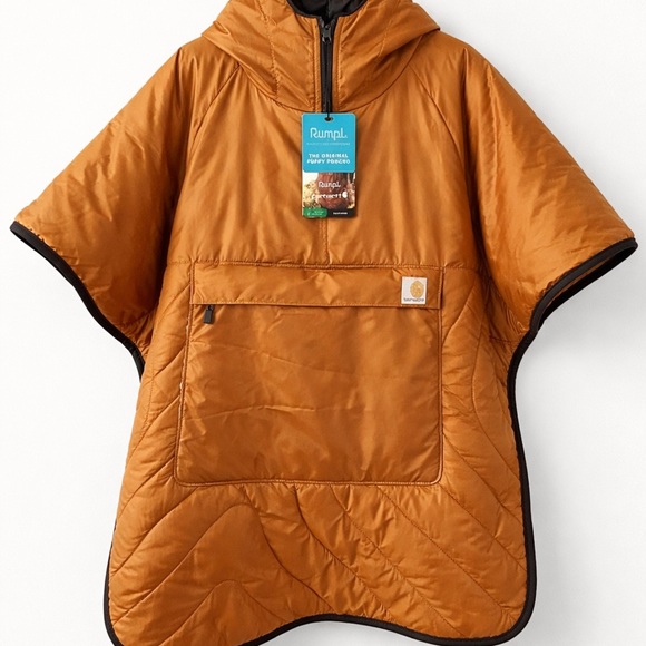 Carhartt Jackets & Blazers - Carhartt Kids' Hooded Poncho Jacket - Rust Orange